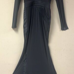 Zhivago Charcoal Long Sleeve Gown